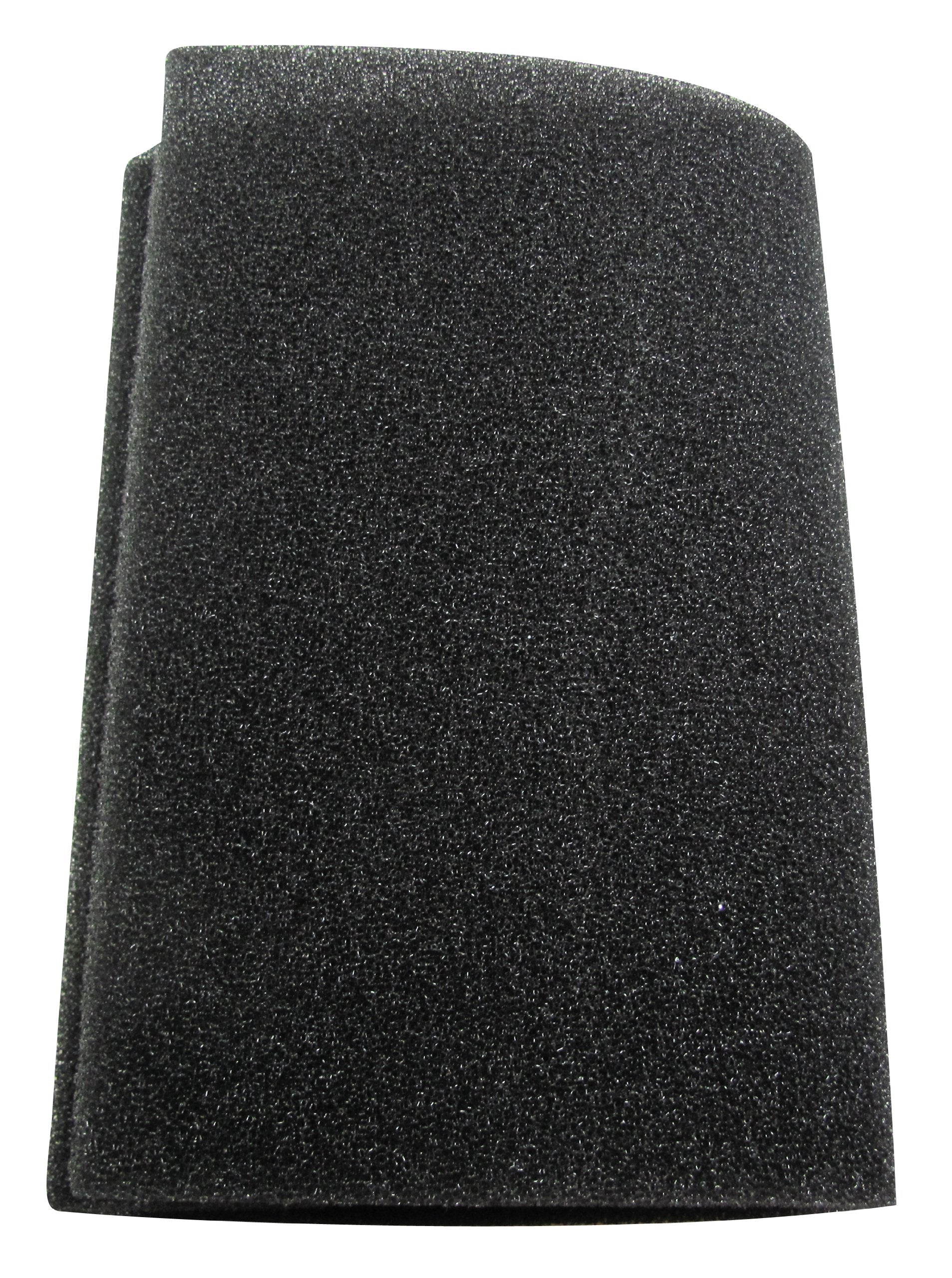 UNI Universal Filter Foam - 12'' x 24'' x 3/8'' - Black